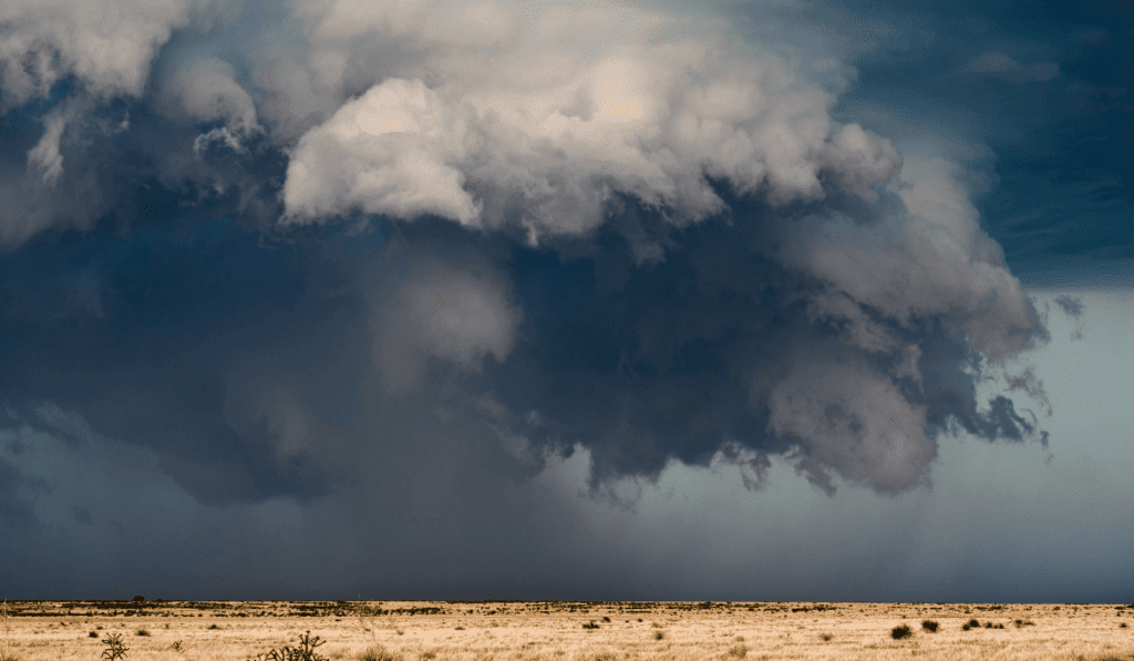 Storm cloud on the move. 