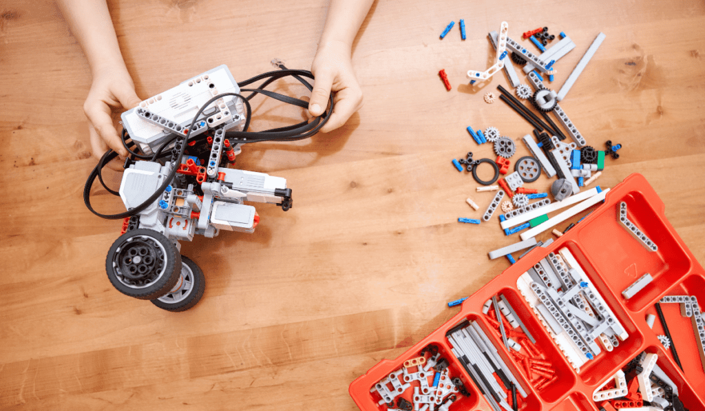 An image of robot kit parts.